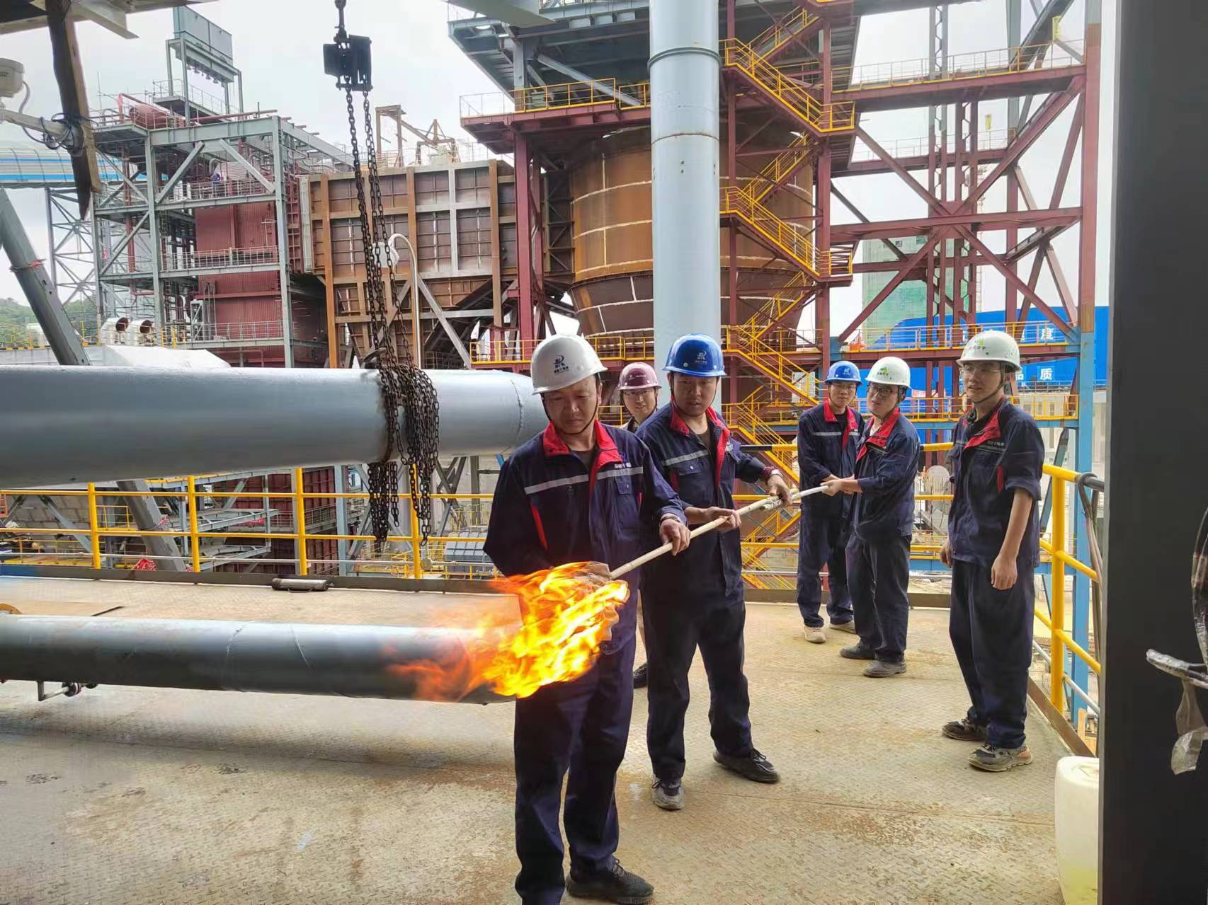 2024年7月3日美锦华宇一期2230th干熄焦点火成功 进入煤气烘炉阶段